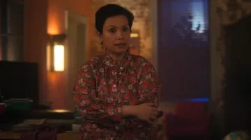 J Crew Ruffleneck Organic Cotton Top worn by Shirley Honrada (Kim Berrios Lin) as seen in Pretty Little Liars: Original Sin (S02E02)