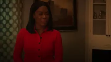 Hobbs London Blanche Cardigan worn by Effie (Alix Lapri) as seen in Power Book II: Ghost (S04E02)