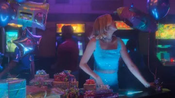 Staud Jasmin Sequin Fringe Crop Top worn by Imogen Adams (Bailee Madison) as seen in Pretty Little Liars: Original Sin (S02E03)