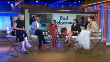 Proenza Schouler Ruched Over The Knee Boots worn by Jennifer Ashton as seen in Good Morning America on June 11, 2024