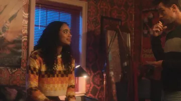 The Upside Checkmate Knit Top worn by Tabitha 'Tabby' Haworthe (Chandler Kinney) as seen in Pretty Little Liars: Original Sin (S02E04)