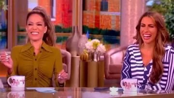 Proenza Schouler Clara Midi Shirtdress worn by Sunny Hostin as seen in The View on June 17, 2024