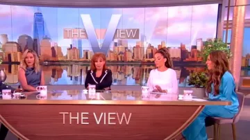 L'Agence Lillian Wide-Leg Pants worn by Alyssa Farah as seen in The View on  June 18, 2024