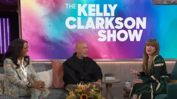 Johanna Ortiz Mito De Selva Vestido tobillero usado por Kelly Clarkson como se ve en The Kelly Clarkson Show el 19 de junio de 2024