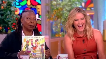 Vestido camisero sin mangas con cinturón Reiss Heidi usado por Sara Haines como se ve en The View el 19 de junio de 2024