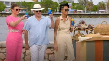 Staud Matteo Midi Dress worn by Gail Simmons as seen in Top Chef (S21E13)