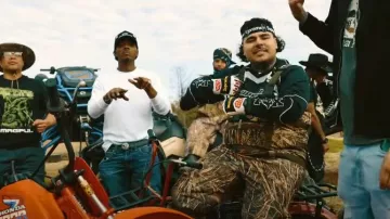 Supreme x Honda Fox White Racing Gloves (FW19) worn by That Mexican OT in That Mexican OT - Comin Down (feat. OTB Fastlane & Hannah Everhart) (Official Music Video)