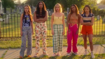 Reformation Cosmic Jeans worn by Tabitha 'Tabby' Haworthe (Chandler Kinney) as seen in Pretty Little Liars: Original Sin (S02E06)