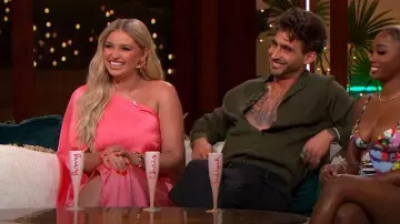 Rag & Dol Dress Coral worn by as seen in Love Island: Aftersun (S11E01)