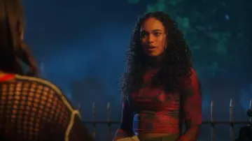 Ronny Kobo Vera Top worn by Tabitha 'Tabby' Haworthe (Chandler Kinney) as seen in Pretty Little Liars: Original Sin (S02E06)