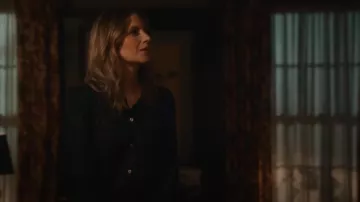 Rails Eloise Chemise Onyx Lurex En Noir portée par Eddie Janko (Vanessa Ray) comme on le voit dans Blue Bloods (S14E09)