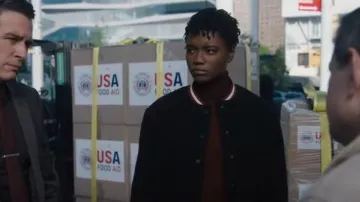 Ba&sh Hugh Jacket worn by Special Agent Tiffany Wallace (Katherine Renee Turner) as seen in FBI (S06E13)