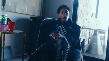 Guapi Black Waxed Side-Spiked Cargo Jeans worn by YoungBoy Never Broke Again in NBA YoungBoy - Never Stopping [Official Video]