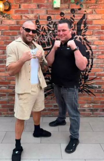 Versace Beige Barocco Terry Cotton Shorts worn by Conor McGregor on the Instagram account @thenotoriousmma