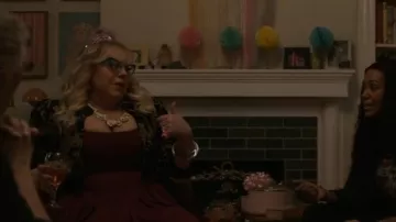 Staud Landscape babydoll minidress worn by Penelope Garcia (Kirsten Vangsness) as seen in Criminal Minds (S17E01)