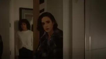 Isabel Marant Etoile Black Laurie Coat worn by Daniela Vargas Dessen (Jennifer Connelly) as seen in Dark Matter (S01E08)