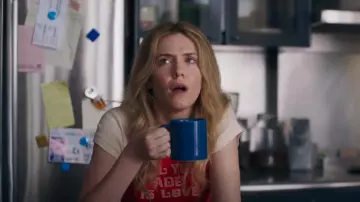 All You Add-Print T-shirt worn by Ashley (Harriet Dyer) as seen in Colin from Accounts (S02E07)