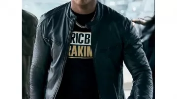 Les vêtements des garçons : Veste en cuir noir portée par Mother’s Milk (Laz Alonso) dans la saison 4, épisode 4