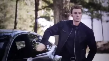 Avengers: Endgame - Outfits: Chris Evans wears Leather Zip Jacket to portray Steve Rogers