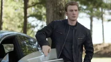 Avengers: Endgame - Outfits: Chris Evans wears Leather Zip Jacket to portray Steve Rogers