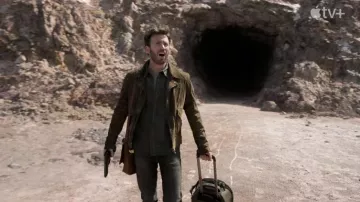 Ghosted Movie Wardrobe: Chris Evans is wearing Suede jacket to play Cole Riggan