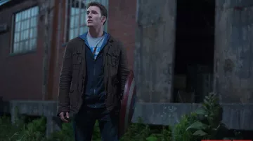 Captain America: The Winter Soldier - Outfits: Chris Evans wears Brown jacket to play Steve Rogers