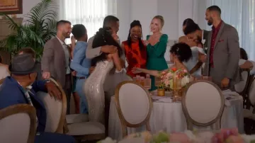 Johanna Ortiz Inspiring Vistas Silk Maxi Dress worn by Karimah Westbrook as seen in All American (S06E13)