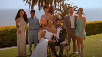 Ronny Kobo Morrell Python Crystal Maxi Dress worn by Patience (Chelsea Tavares) as seen in All American (S06E13)