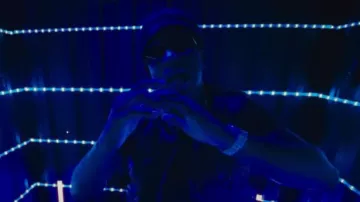 Celine Black Rectangle Frame 53 Sunglasses worn by Yungeen Ace in Yungeen Ace - Do It (Official Music Video)