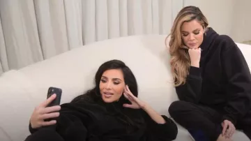 Unity Embroidered Fleece Sweatshirt worn by Kim Kardashian as seen in The Kardashians (S05E06)