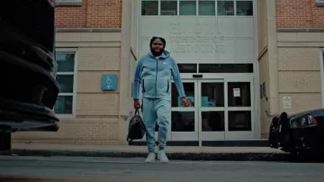Amiri Black Star Patch Weekender Bag worn by Tee Grizzley in Tee Grizzley - Robbery 7 [Official Video]