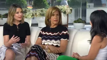 Vestido de punto de Tanya Taylor Leighton usado por Hoda Kotb como se ve en Today el 26 de junio de 2024