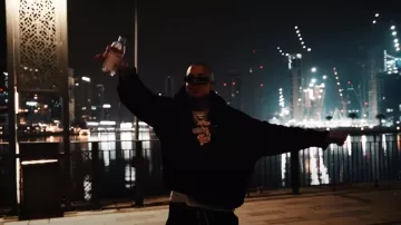 C.E.E.C. x Riccardi Black Dragon Patch Hoodie worn by Millyz in Millyz - Chosen (Official Video)