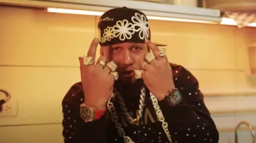 Richard Mille x McLaren Black & Orange RM 11-03 worn by El Alfa in El Alfa "El Jefe", Yaisel LM, Shelow Shaq, Young Gatillo, El Sicokario, Yomel - LA MANTECA DE CACAO