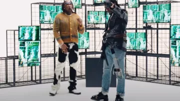 Zapatos Marni Black Leather Flap Dada usados por Offset en Offset x Gunna - Estilo Rare