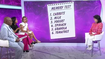 Diane von Furstenberg Blouse en mousseline imprimée à volants Arlington portée par Wendy Suzuki comme on le voit dans Today le 27 juin 2024