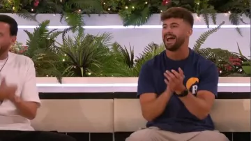 Rhude Mountain Logo T-Shirt worn by Ciaran Davies as seen in Love Island (S11E23)