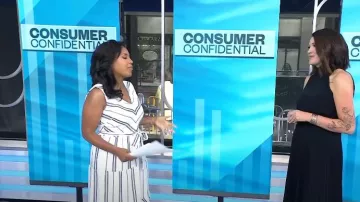 Vestido de A.L.C. Renzo usado por Joanie Demers visto en Today el 28 de junio de 2024