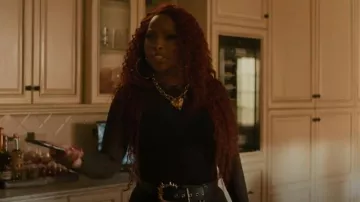 Schiaparelli Buckle Belt worn by Monet Tejada (Mary J. Blige) as seen in Power Book II: Ghost (S04E03)