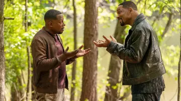 Bad Boys: Ride or Die Movie: Will Smith is wearing Black Leather Jacket to play Mike Lowrey