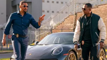 Bad Boys : Ride or Die - Tenues : Marcus Burnett (Martin Lawrence) porte un blouson aviateur noir/blanc