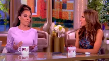 Vestido de punto de manga larga Khaite Valera usado por Sunny Hostin como se ve en The View el 27 de junio de 2024