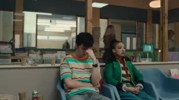 Sex Education TV series wardrobe: Ola Nyman (Patricia Allison) is wearing green jacket with fur collar in season 3, episode 8