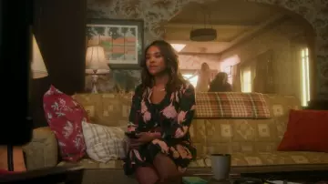 A New Day Floral Midi Dress worn by Sidney Hayworthe (Sharon Leal) as seen in Pretty Little Liars: Original Sin (S02E08)