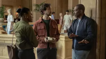 Beverly Hills Cop: Axel F - Garments: Joseph Gordon-Levitt wears Rust Zip Jacket to portray Det. Bobby Abbott in the movie