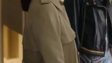 Land of Women TV series Wardrobe: Eva Longoria is wearing Pleated Trench Coat by Sandro to play Gala in season 1, episode 2