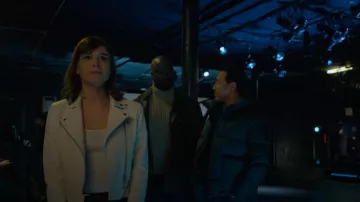 Iro Kolmar Leather Moto Jacket worn by Kristen Bouchard (Katja Herbers) as seen in Evil (S04E06)