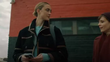 LVIR Teddy Faux Leather Lined Coat worn by Kristen Bouchard (Katja Herbers) as seen in Evil (S04E06)