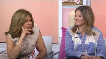 RED Valentino Cotton and Silk Shirt worn by Jenna Bush Hager as seen in Today  with Hoda & Jenna on July 2, 2024