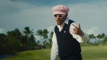 Celine Light Pink 'Monochroms 06' Sunglasses worn by Myke Towers in Myke Towers, Renn, Nio García, Yexel - MAQUILLAJE (Remix) Official Video